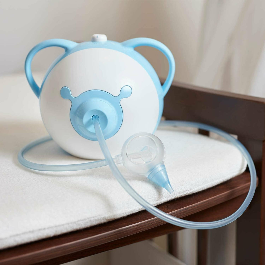 Image of Nosiboo Babycare Nasal Aspirator - Blue - Electric - 230V, UK Power Cord