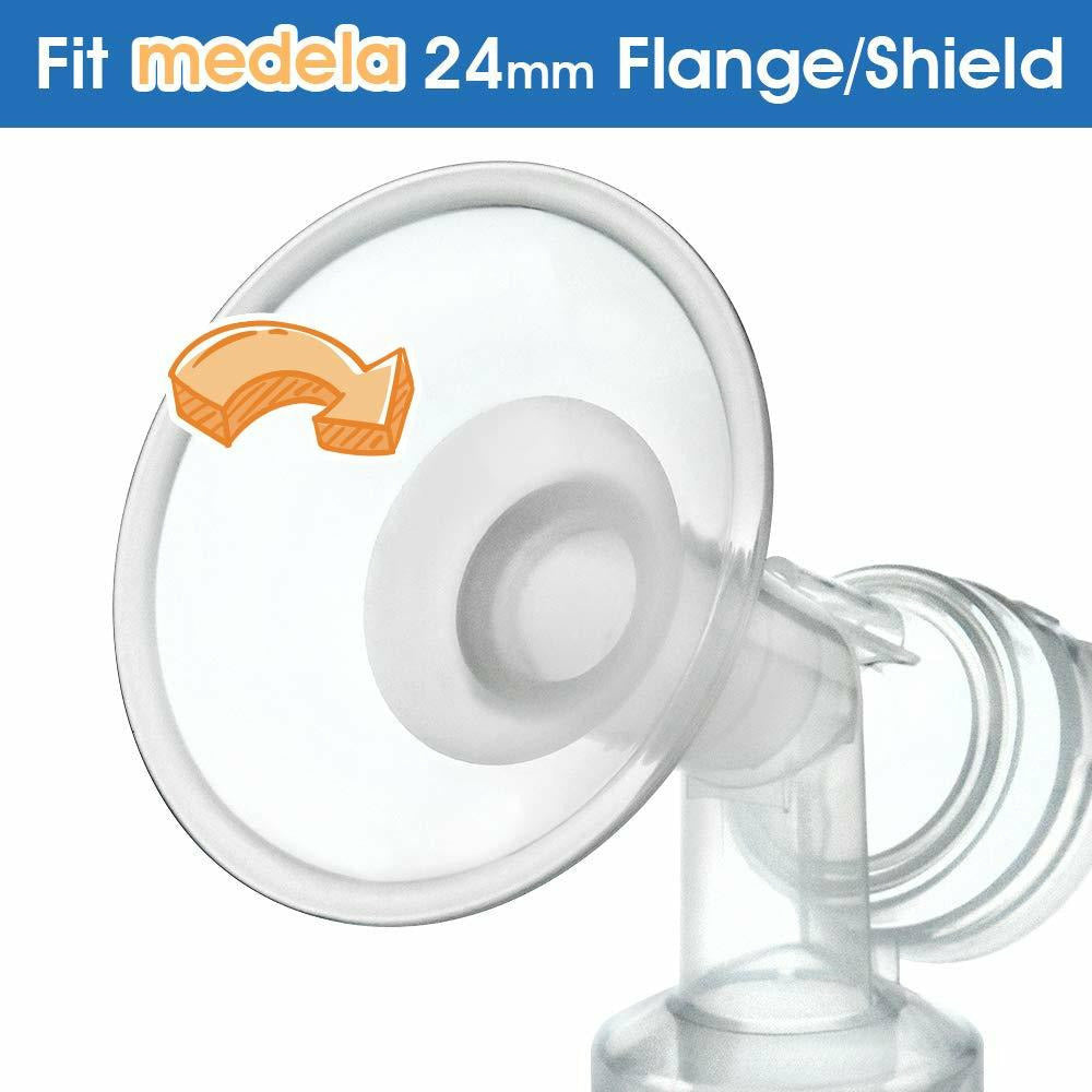 Image of Maymom Flange Inserts for Medela and Spectra 24mm Shields (10-19mm) by Maymom