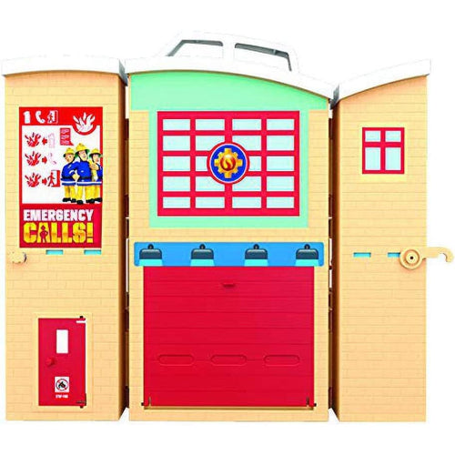 Fireman Sam Fire Rescue Centre fire station playset, figure & accessories, pre-school adventure toy, zipwire, rescue platform