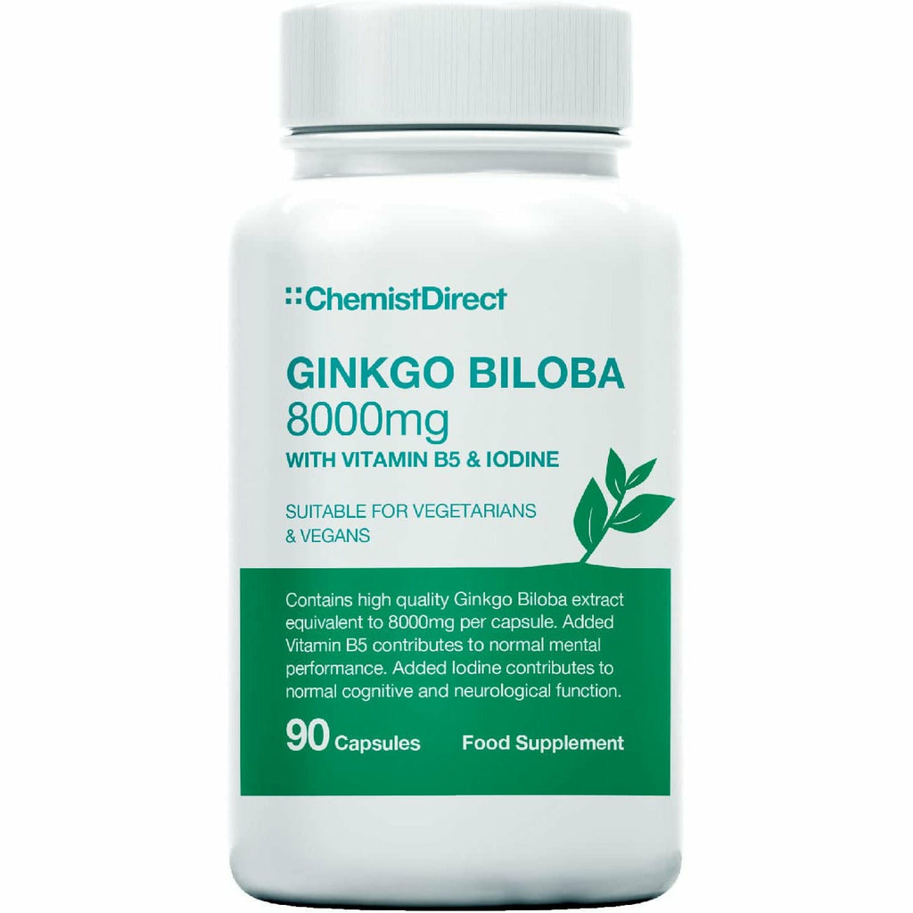 Image of Ginkgo Biloba 8000mg - 90 Capsules