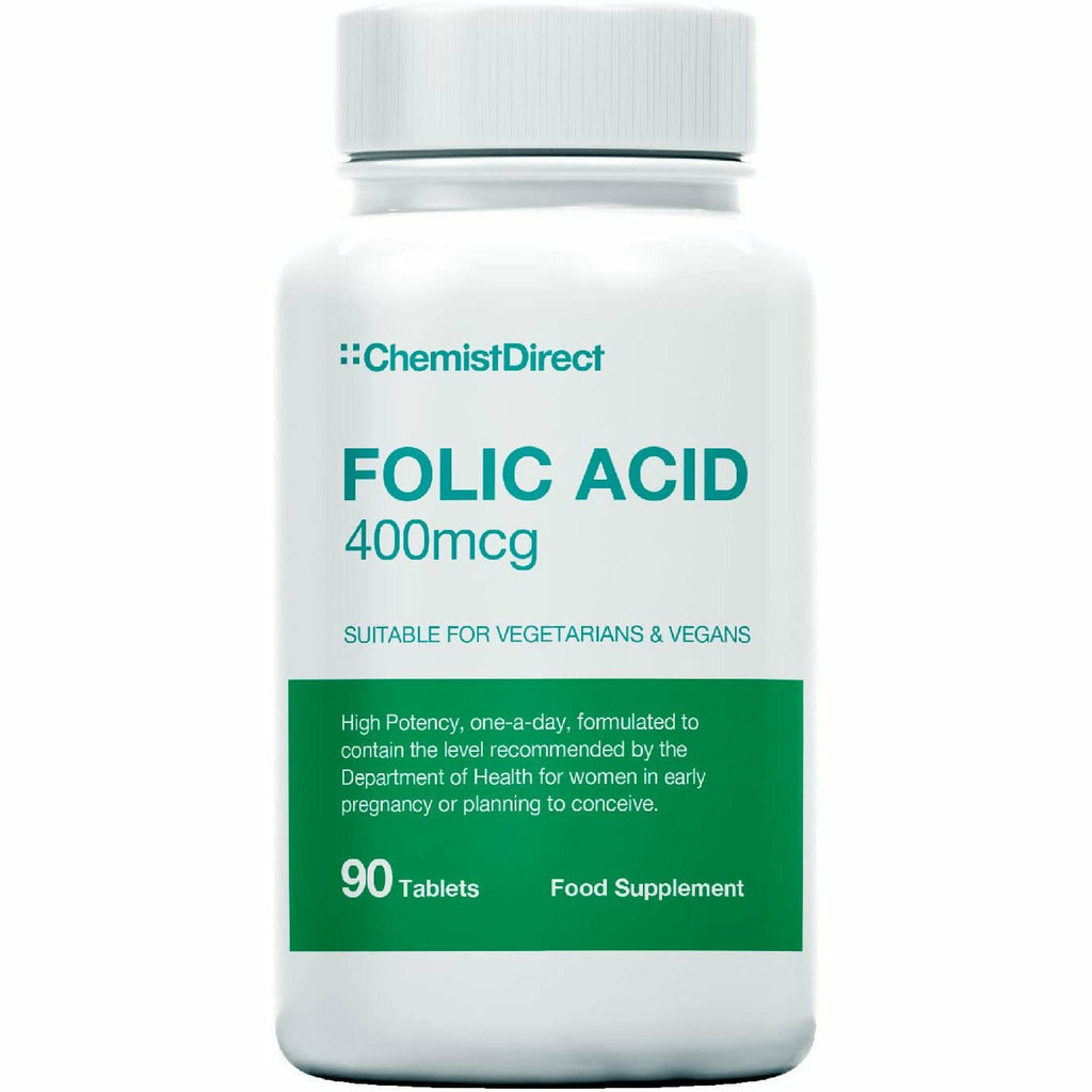 Image of Folic Acid 400mcg - 90 Tablets