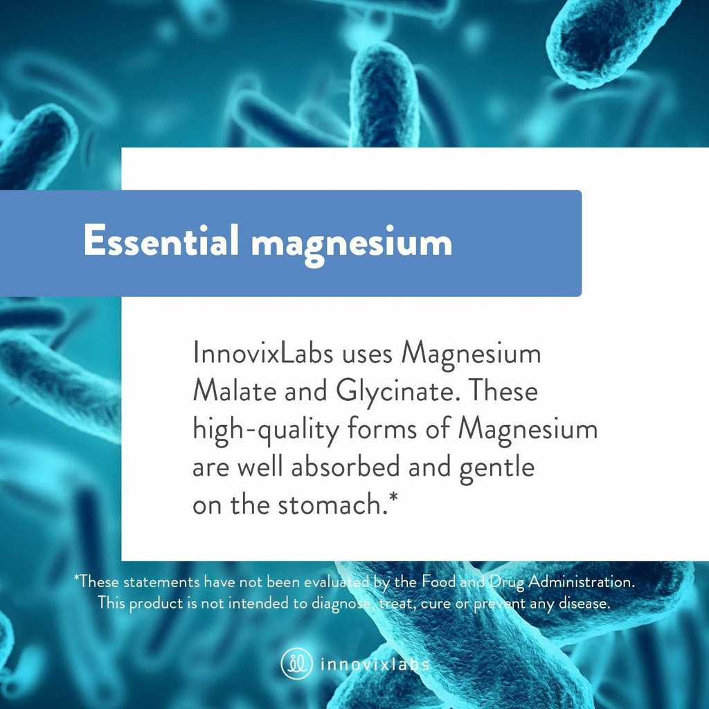 Image of InnovixLabs Advanced Magnesium, 150 Capsules, High Absorption Magnesium Malate & Magnesium Glycinate