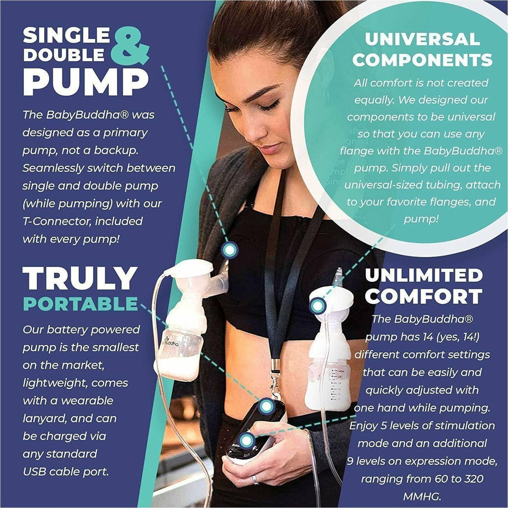 Image of BabyBuddha Double and Single Electric Breast Pump - PUMP ONLY - 2ND HAND