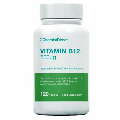 Vitamin B12 500ug - 120 Tablets