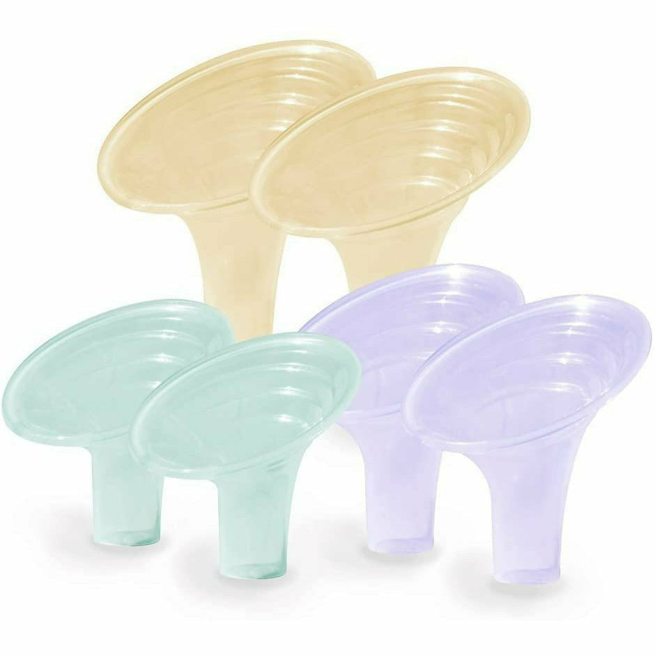 Image of Pumpin' Pal Angled Breast Pump Flanges - Set of 3 - Large (M, L & XL)