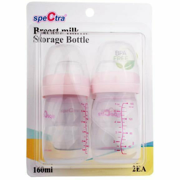 Image of Spectra Wide Neck Milk Storage Bottles - Pack of 2 - 160ml