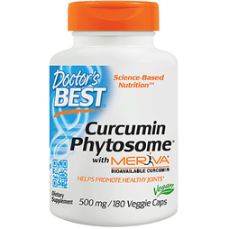 Doctor's Best Curcumin Phytosome with Meriva - 180 x 500mg Vegicaps